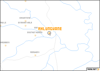 map of Mhlungwane