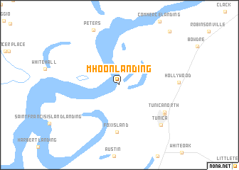 map of Mhoon Landing