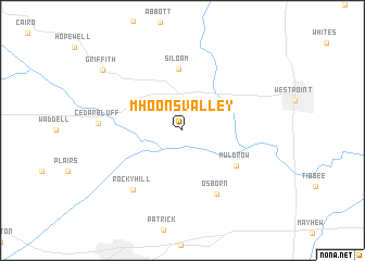 map of Mhoons Valley