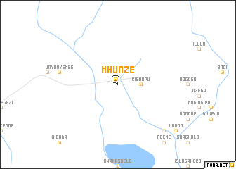 map of Mhunze