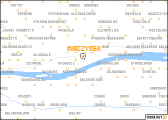 map of Miączynek