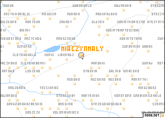 map of Miączyn Mały