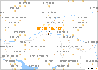 map of Miadamanjaka