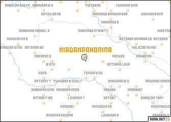 map of Miadampahonina
