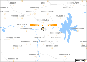 map of Miadanandriana