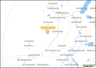 map of Miadana