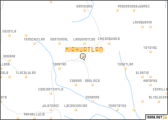 map of Miahuatlán