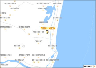 map of Miakara