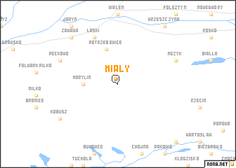 map of Miały