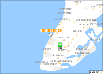 map of Miami Beach