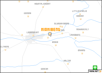 map of Miami Bend