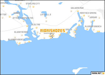 map of Miami Shores