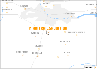 map of Miami Trails Addition