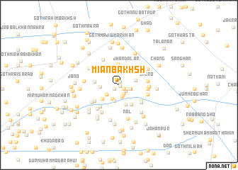 map of Miān Bakhsh