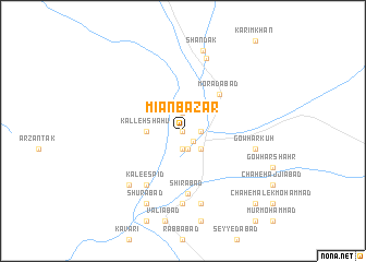 map of Mīān Bāzār