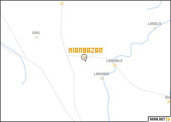 map of Mīān Bāzār