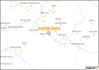 map of Mīān Bīsheh
