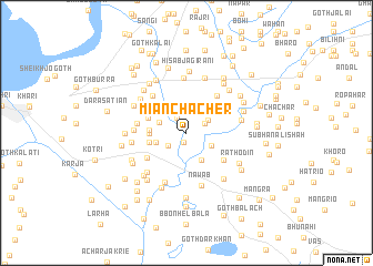 map of Miān Chācher