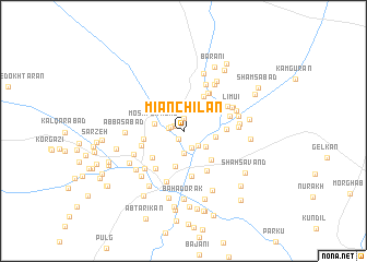 map of Mīān Chīlān