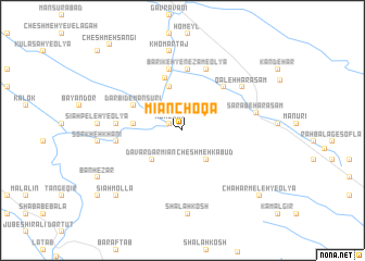 map of Mīān Choqā