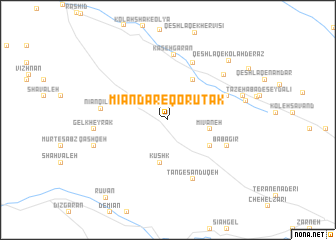 map of Mīāndār-e Qorūtak