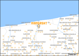 map of Mīān Dasht