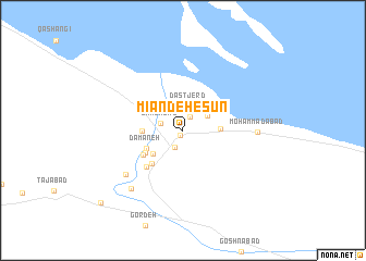 map of Mīāndeh-e Sūn