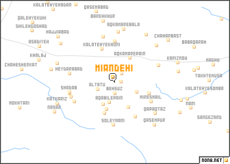 map of Mīān Dehī