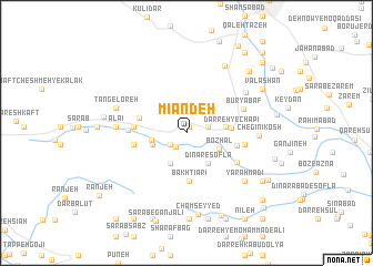 map of Mīān Deh