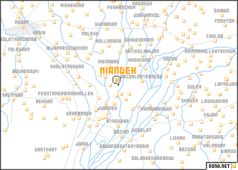 map of Mīān Deh