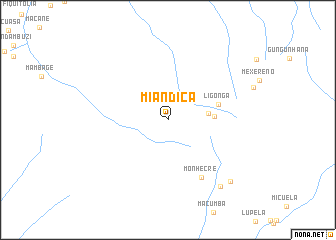 map of Miandica