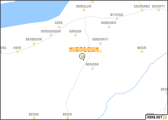 map of Miandoum