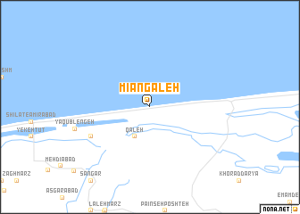 map of Mīān Gāleh