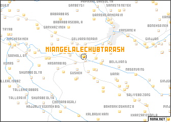 map of Mīāngelāl-e Chūb Tarāsh