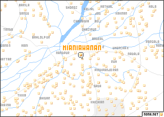 map of Mīani Awānān