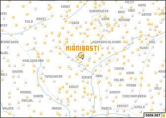 map of Miāni Basti