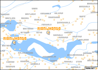 map of Miāni Jhanda