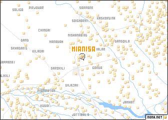 map of Miān Īsa