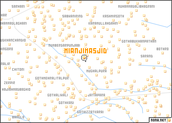 map of Miānji Masjid