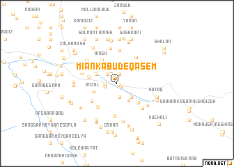 map of Mīān Kabūd-e Qāsem