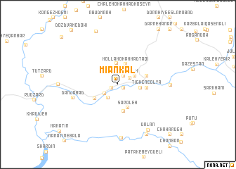 map of Mīān Kal