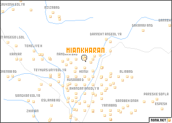 map of Mīān Kharān