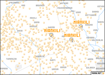 map of Miān Kili