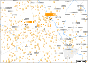 map of Miān Kili