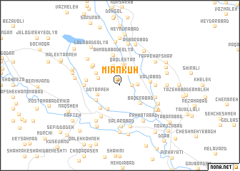 map of Mīānkūh