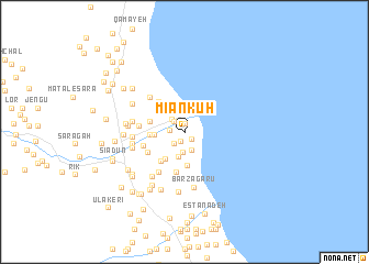 map of Mīān Kūh