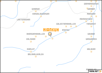 map of Mīān Kūh