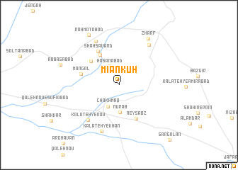 map of Mīān Kūh