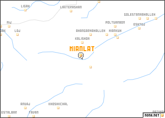 map of Mīān Lāt