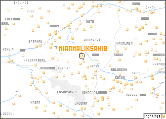 map of Miān Malik Sahib
